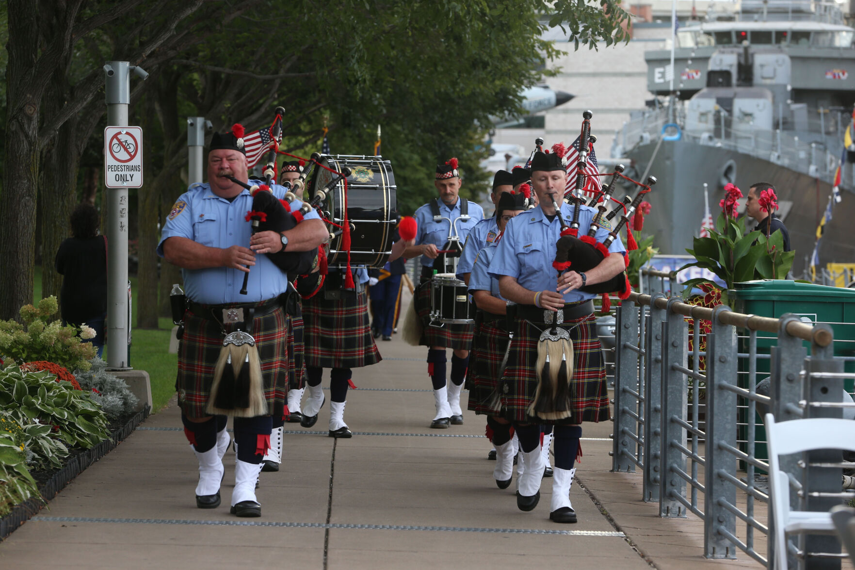 Buffalo Fire Pipe and Drums Corp. play Sept. 11 memorial